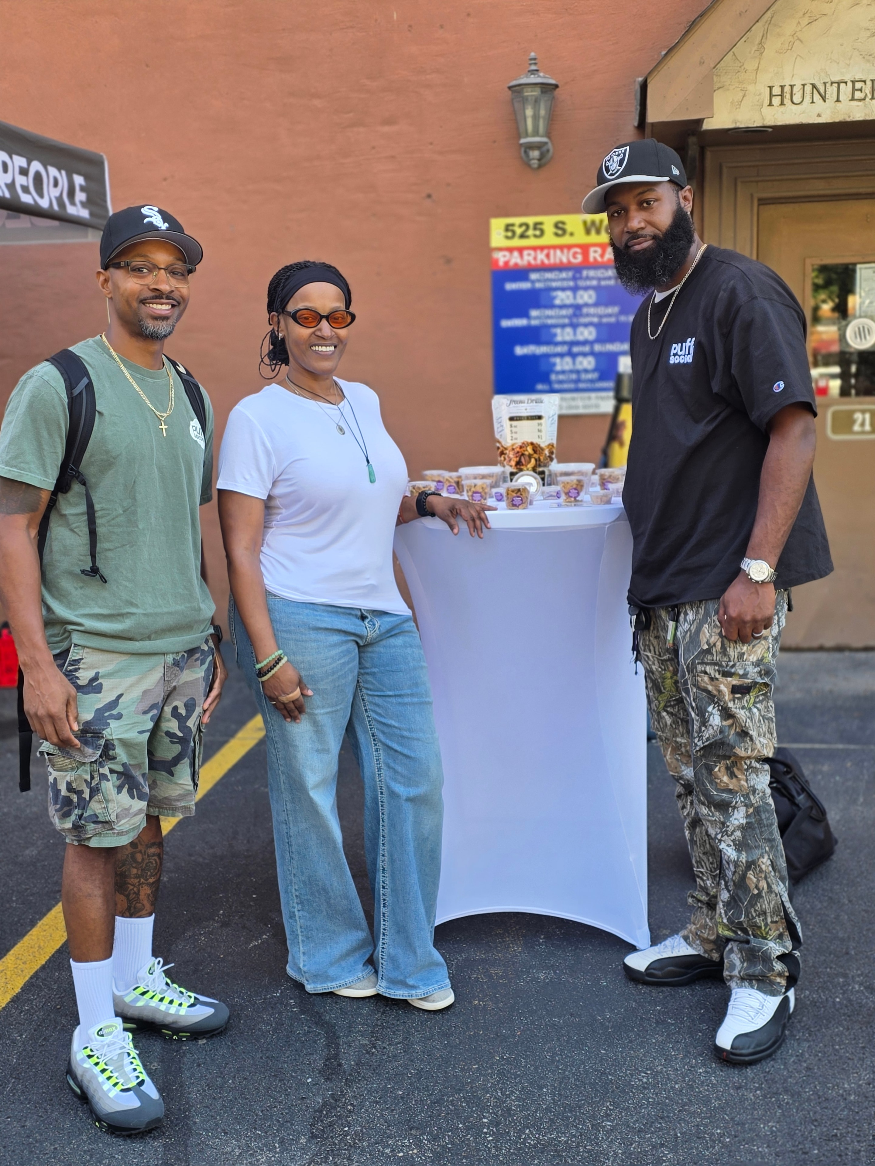 Treena Brittle customers at a pop-up event