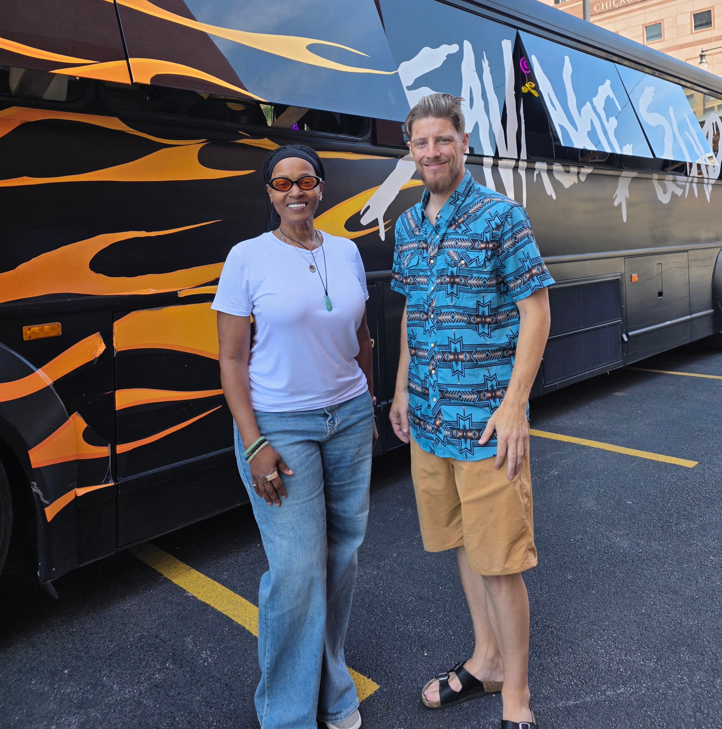 Treena Brittle at the Savage Squad bus event